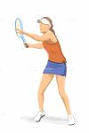 Illustrated Abstract Tennis Player